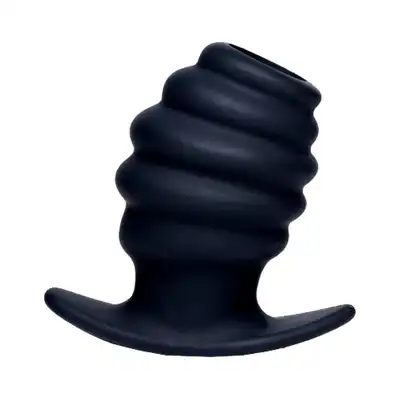 Master Series - Hive Ass Tunnel ok 7 cm . Gładki silikonowy tunel analny ze stymulującymi żebrowaniami 