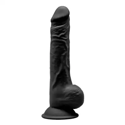 Silexd - Thermo Reactive 9,5" Black - oryginalne didlo o podwójnej gęstości. Przyjemność gwarantowana!