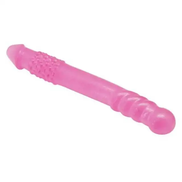 Toyz4Lovers - Twofold Pink. Dwustronne różowe elastyczne dildo 25,4 cm