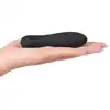 Svakom - Tulip Vibrator Black. Mini wibrator o prążkowanej zakrzywianej strukturze. USB