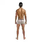 Male Power - Mini Short White  L/XL. Białe siateczkowe bokserki. 