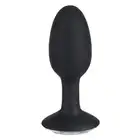 You2Toys - Butt Plug Diamond L. Duży silikonowy plug analny w kształcie jajka z bezbarwnym kryształkiem. Zabłyśnij przed partnerem