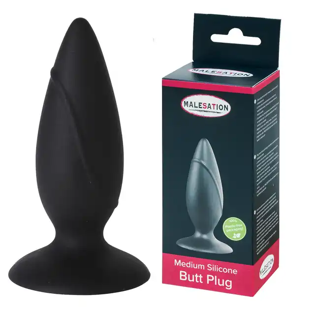 Malesation - Silicone Plug medium - silikonowy korek analny, rozmiar średni. Wysoka jakość