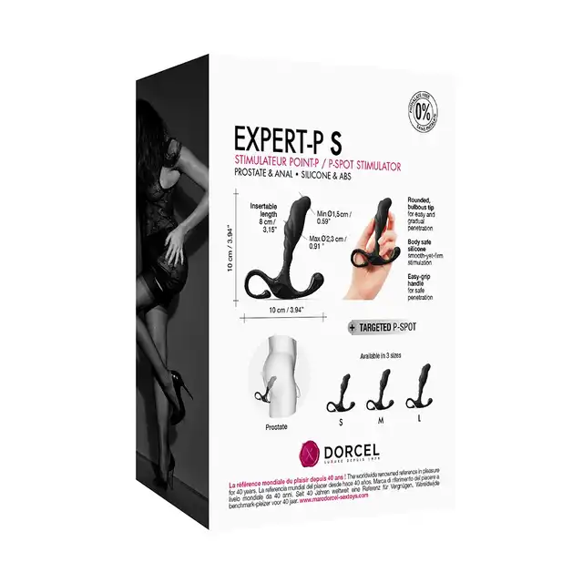 Dorcel - Expert-P Size S - Prostate Plug - silikonowy masażer prostaty. Teksturowa powierzchnia