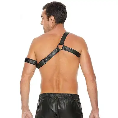 Ouch! - Gladiator Harness - Męski mega harnes. One Size - Czarna.  Fetish Brand of the Year 