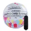 Big Teaze Toys - Bąbka kąpielowa o aromacie lawendowym z ukrytym wewnątrz wibratorem. Cudowny prezent. 