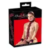  Bad Kitty - Neck Restraint Handcuffs. Uprząż z odpinanymi kajdankami. Zmysłowa satyna