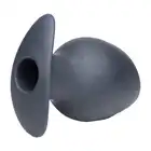 Master Series - Ass Goblet Hollow 9,5 cm. Silikonowy tunel analny o wygodnym kształcie kielicha 