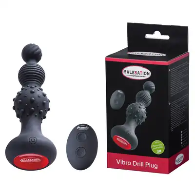 Malesation - Vibro Drill Plug - unikatowy plug analny, niesamowite żłobienia