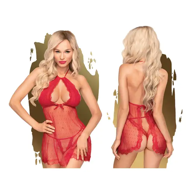 Penthouse - Cudowna czerwona sukienka plus stringi. Libido Boost L/XL