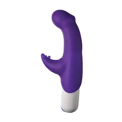 Stoys - Ashley Silicone Vibrator. Fioletowy wibrator do stymulacji punktu G i łechtaczki. Mega Sale!