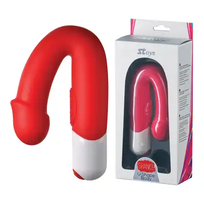 SToys - Shanice Vibrator Red. Wibrator o wyjątkowym kształcie ze stymulacją łechtaczki. Mega Sale!
