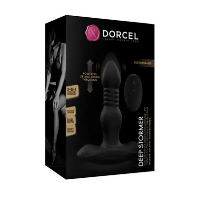 Dorcel - Deep Stormer - wibrujący plug z opcją ruchu góra-dół, niesamowita przyjemność i doznania