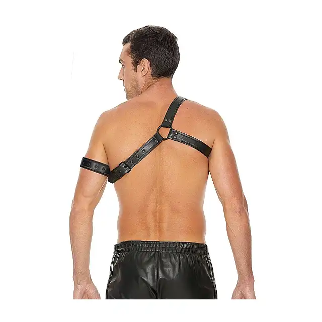 Ouch! - Gladiator Harness - Męski mega harnes. One Size - Czarna.  Fetish Brand of the Year 