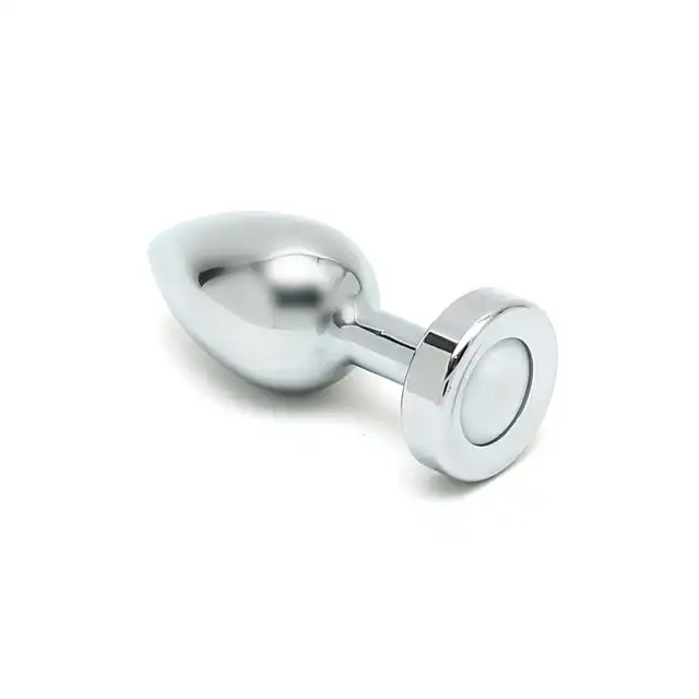 Rimba Toys - Pisa Butt Plug Led. Efektowny metalowy korek analny ze światłami LED