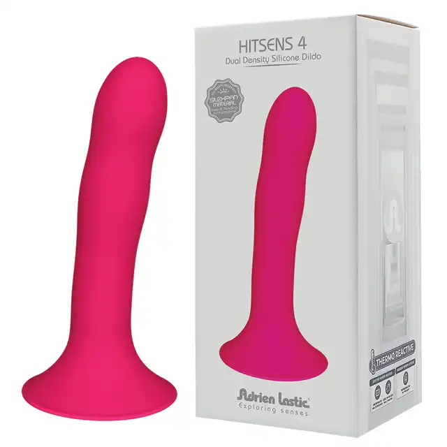 Adrien Lastic - Hitsens 4 Dual Density - różowe dildo o podwójnej gęstości. Przyjemność gwarantowana!