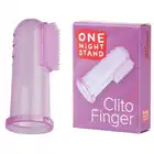 One Night Stand - Clito Finger Pink. Nakładka do stymulacji łechtaczki, żelowa szczoteczka z włoskami. Idealna.