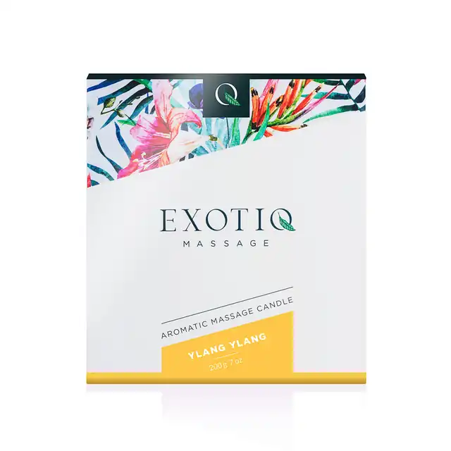 Exotiq -  Ylang Ylang Candle 200g. Świeca do masażu o zapachu ylang ylang. Bardzo aromatyczna 