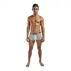 Male Power - Mini Short White  L/XL. Białe siateczkowe bokserki. 