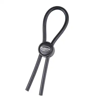 Malestation - Adjustable Cock Ring. Elegancki i uniwersalny ring na penisa w formie lasso 
