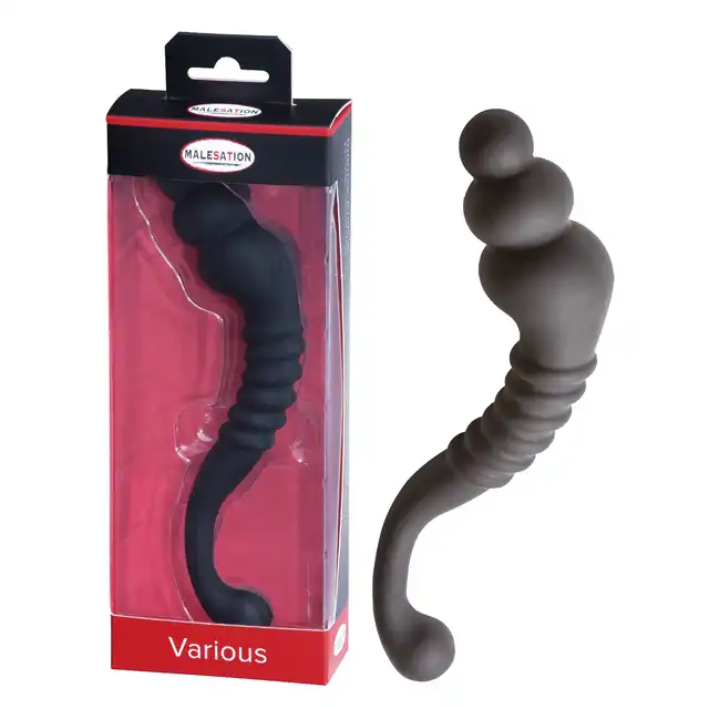 Malestation - Various. Masażer prostaty w formie dildo o wyjątkowym falistym kształcie 