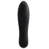 Svakom - Tulip Vibrator Black. Mini wibrator o prążkowanej zakrzywianej strukturze. USB