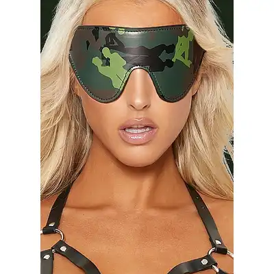 Ouch! - Eye Mask Army. Maska na oczy w stylu wojskowym. Moro z pozycjami seksualnymi 
