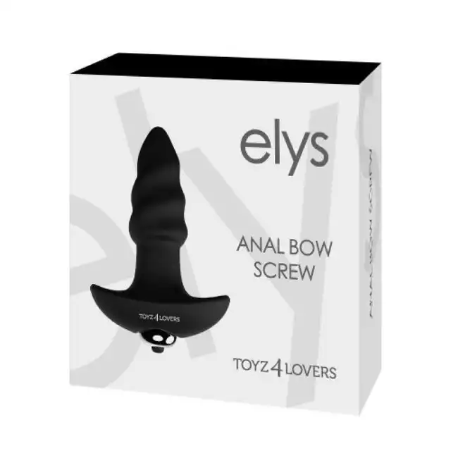 Elys - Anal Bow Screw. Silikonowy wibrujący stymulator prostaty. Super tekstura 