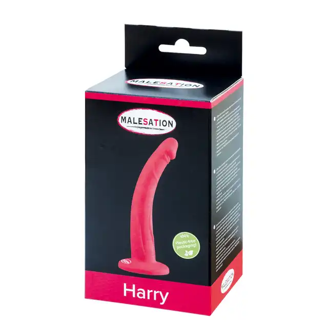 Malesation - Harry Dildo rot - czerwone dildo z realistycznymi żyłkami. Gwarancja jakości