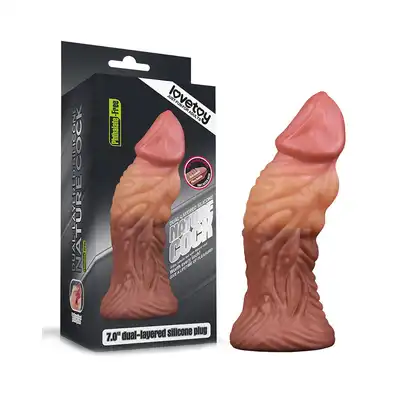 LoveToy - Dildo With Veins 18 cm - oryginalne dildo o niecodziennym wyglądzie, mocne żyłki. 