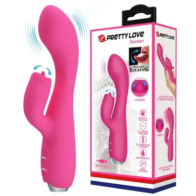 Pretty Love - Gloria USB. Niezwykły wibrator ze stymulatorem łechtaczki w formie języczka 