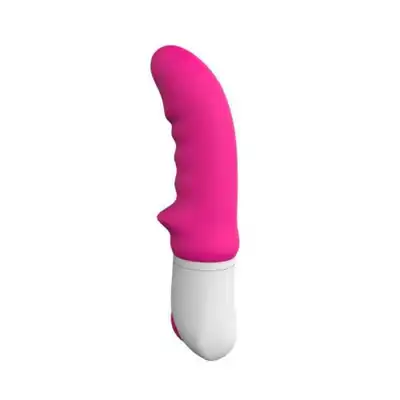 Elys - Rhinhorn Vibe Pink. Silikonowy wibrator w kształcie rogu nosorożca. 9 trybów 