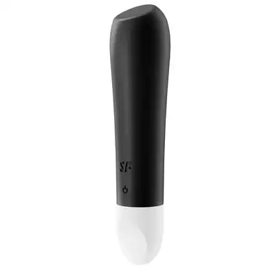 Satisfyer - Ultra Power Bullet 2 Black - mini wibrator o silikonowym wykończeniu. Mocne wibracje