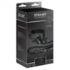 Steamy Shades - Collar With Leash - elegancka obroża ze smyczą i zaciskami na sutki