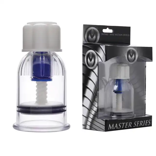 Master Series - Intake Anal Suction Device. Ekstremalna przyssawka analna z pokrętłem generującym podciśnienie 