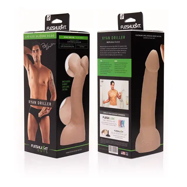 Fleshjack Boys - Ryan Driller. Dildo o świetnym odlewie gwiazdy porno Ryana Drillera! 21 cm długości 
