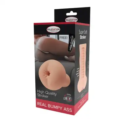 Malesation - Real Bumpy Ass. Masturbator w kształcie anusa. Zapewnij sobie intensywne doznania realistycznym anusem,