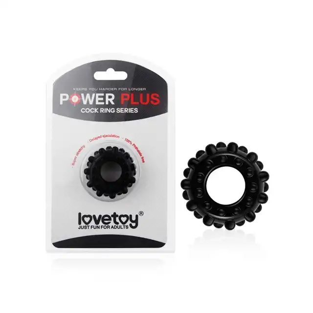 LoveToy - Power Plus Flexible Cock Ring - silikonowy ring na penisa, dłuższa erekcja, niesamowita przyjemność 