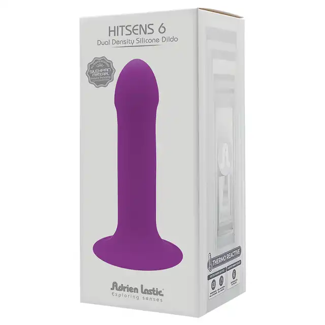 Adrien Lastic - Hitsens 6 Dual Density - fioletowe dildo o podwójnej gęstości. Satysfakcja gwarantowana