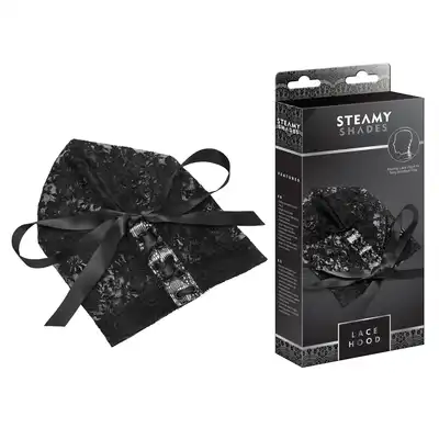 Steamy Shades - Lace Hood - koronkowy kaptur zakrywający twarz