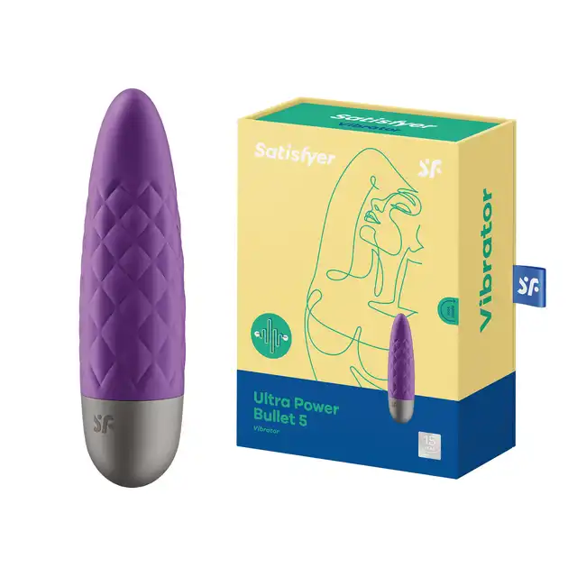 Satisfyer - Ultra Power Bullet 5 Violet - mini wibrator o dużej mocy. Silikon medyczny