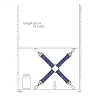 Ouch! -  Hogtie Connector Sailor Blue. Krzyżak do wiązania z extra motywem marynarskim. Ostatnia sztuka!