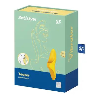Satisfyer - Teaser Dark Yellow - wszechstronny stymulator łechtaczki, sutków oraz krocza. Silikon medyczny