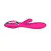 Elys - Concave Rabbit Pink USB. Silikonowy wibrator z króliczkiem w kolorze różowym