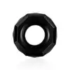 LoveToy - Power Plus Flexible Cock Ring - czarny, silikonowy ring na penisa, dłuższa erekcja, niesamowita przyjemność 