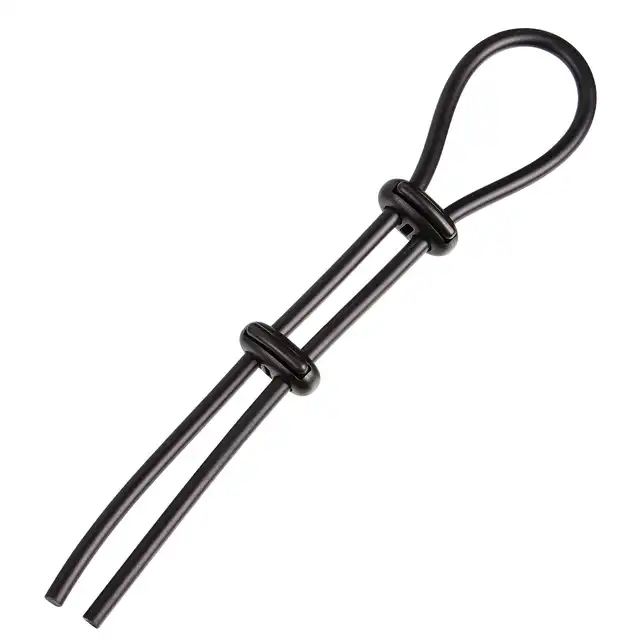  Malestation - Adjustable Cock&amp;Testicle Ring. Funkcjonalny podwójny ring na penisa w formie lasso. Mega sale!