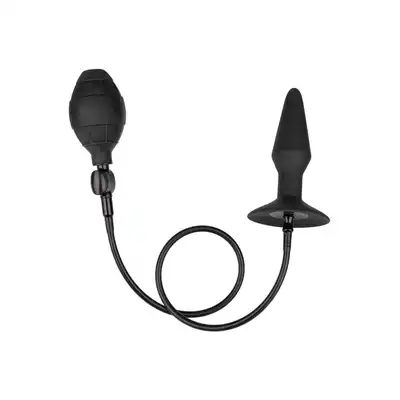 Calexotics - Medium Inflatable Plug. Gładki silikonowy plug analny z wygodną pompką 