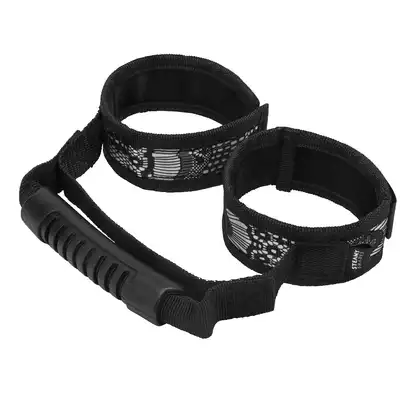 Steamy Shades - Control Cuffs with Bag Handle - miękkie kajdanki na nadgarstki lub nogi, uchwyt zapewnia kontrolę