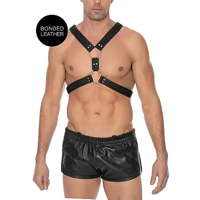 Ouch! - Scottish Harness -Super męski harness. L/XL - Czarny. Fetish Brand of the Year.