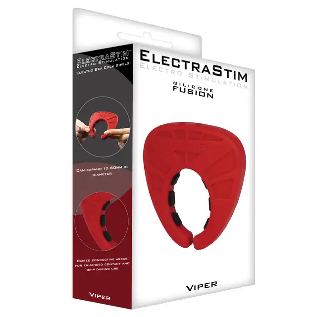 ElectraStim - Viper Cock. Ring z elektrostymulacją jąder i członka. Silikon premium. 